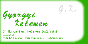 gyorgyi kelemen business card